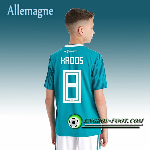 Engros-foot: Jeu Maillot Equipe de Allemagne Enfant KROOS 8 Exterieur 2018/2019 Vert Thailande