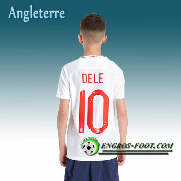 Engros-foot: Jeu Maillot Equipe de Angleterre Enfant Dele 10 Domicile 2018/2019 Blanc Thailande