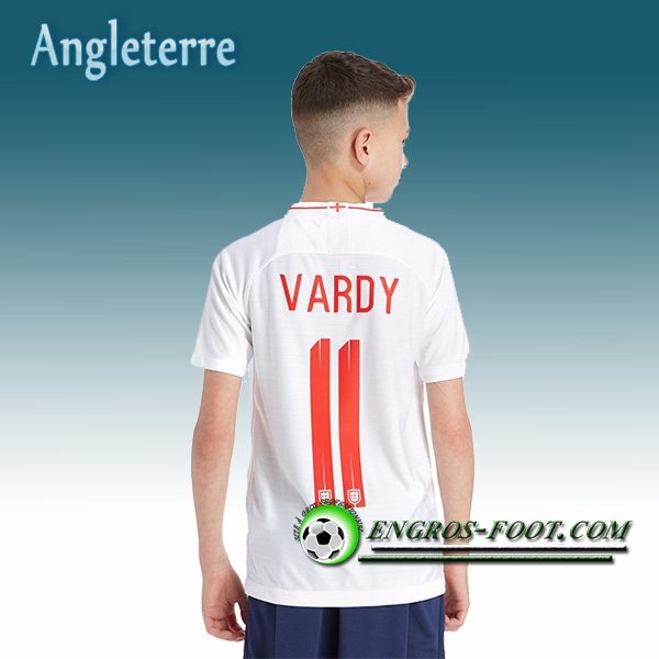 Engros-foot: Jeu Maillot Equipe de Angleterre Enfant Vardy 11 Domicile 2018/2019 Blanc Thailande