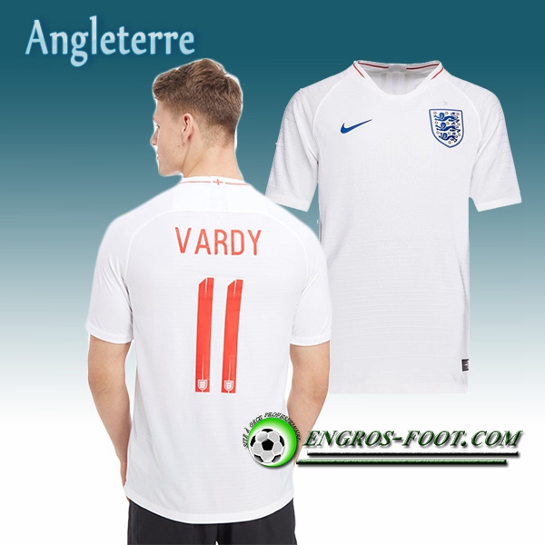 Engros-foot: Jeu Maillot Equipe de Angleterre Vardy 11 Domicile 2018/2019 Blanc Thailande