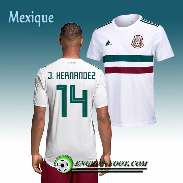 Engros-foot: Jeu Maillot Equipe de Mexique Javier Hernández 14 Exterieur 2018/2019 Blanc Thailande