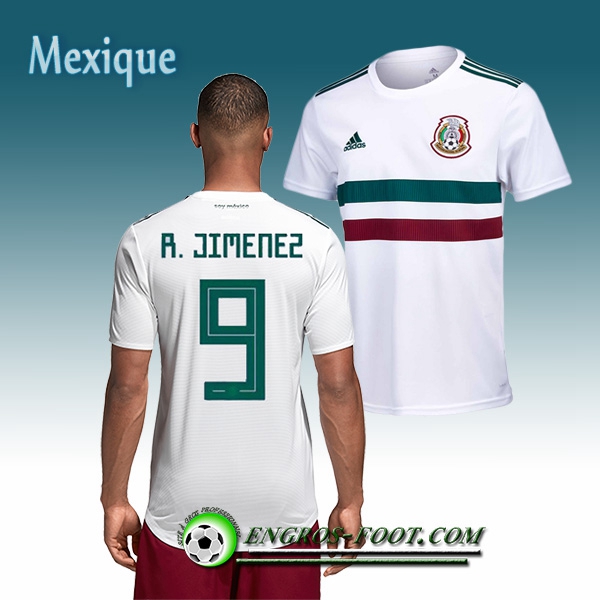 Engros-foot: Jeu Maillot Equipe de Mexique Raúl Jiménez 9 Exterieur 2018/2019 Blanc Thailande