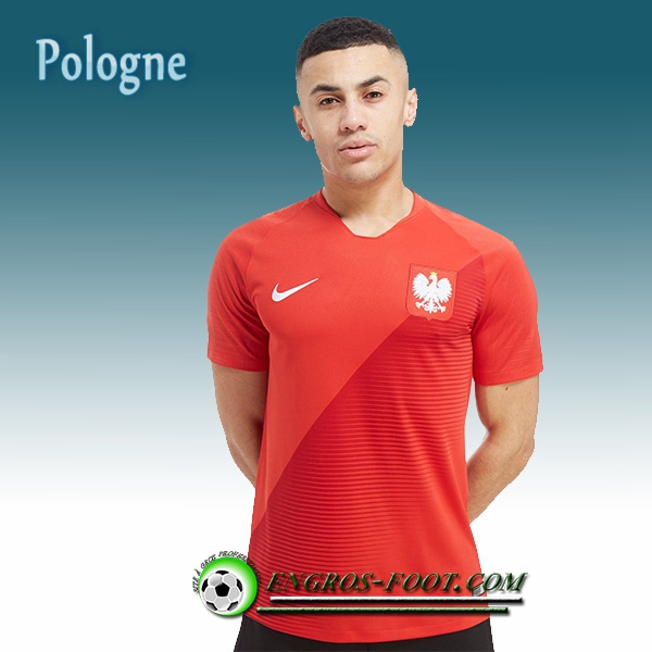 Engros-foot: Jeu Maillot Equipe de Pologne Exterieur 2018/2019 Blanc Thailande