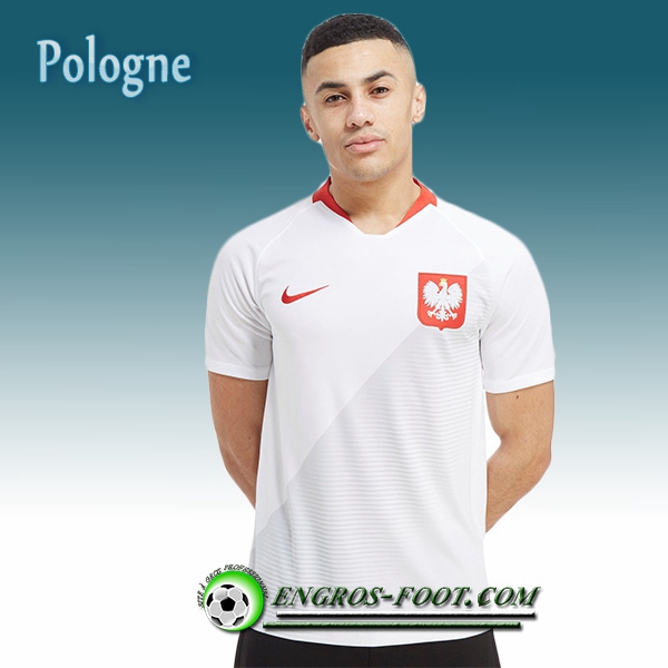 Engros-foot: Jeu Maillot Equipe de Pologne Domicile 2018/2019 Rouge Thailande