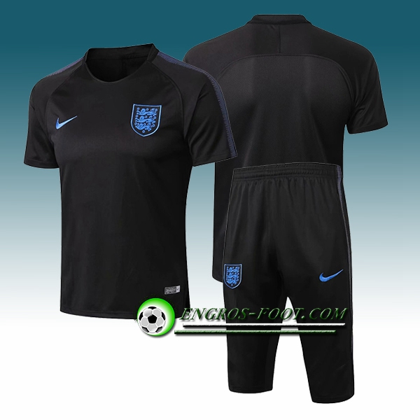 Engros-foot: Ensemble PRé MATCH Training Angleterre + Pantalon 3/4 Noir 2018-2019 Thailande