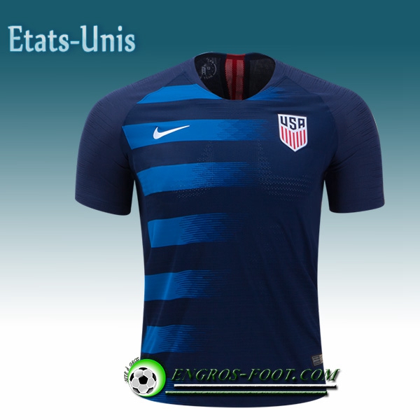 Engros-foot: Jeu Maillot Equipe de Etats-Unis Exterieur 2018/2019 Noir Thailande