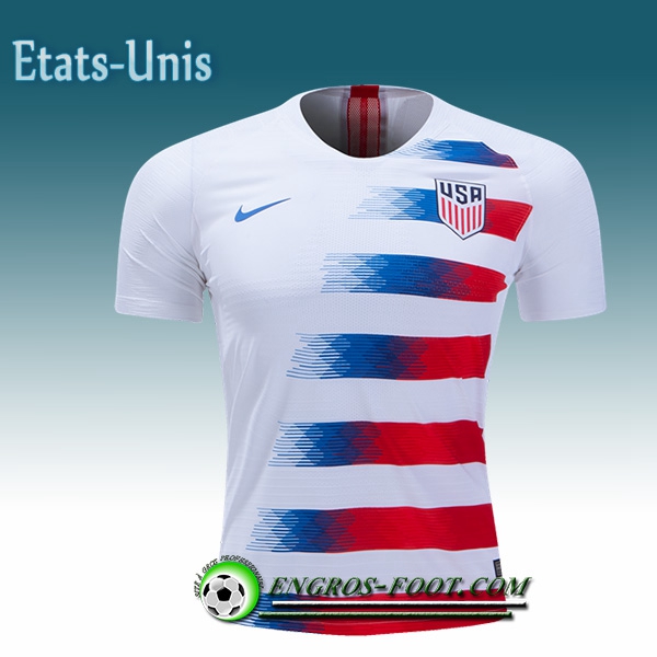 Engros-foot: Jeu Maillot Equipe de Etats-Unis Domicile 2018/2019 Blanc Thailande