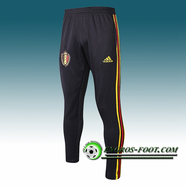 Engros-foot: Training Pantalon Foot Belgique Noir 2018-2019 Thailande