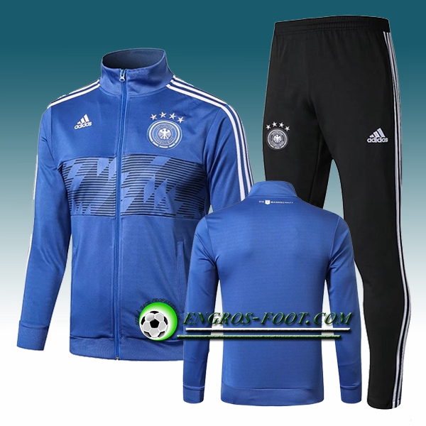 Engros-foot: Survetement Foot - Veste Allemagne Bleu 2018-2019 Thailande