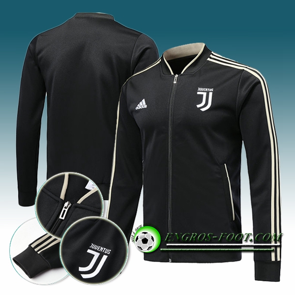 Engros-foot: Veste Foot Juventus Noir 2018-2019 Thailande