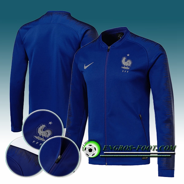 Engros-foot: Veste Foot France Bleu 2018-2019 Thailande