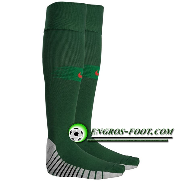 Engros-foot: Chaussettes Foot Portugal Vert Domicile 2018-2019 Thailande