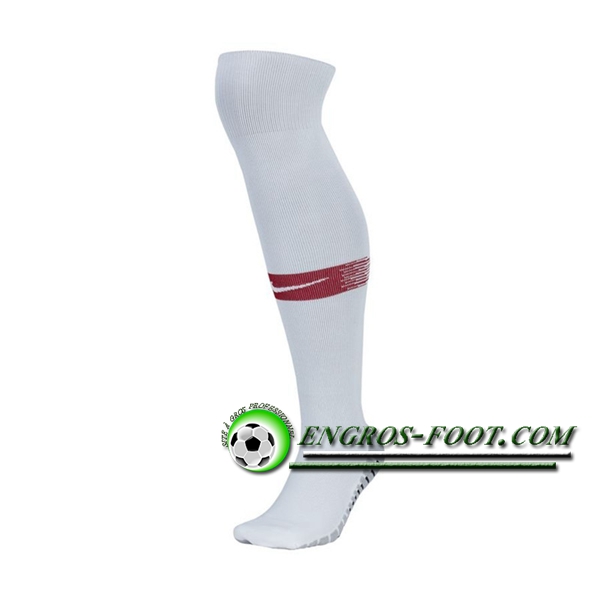 Engros-foot: Chaussettes Foot Portugal Blanc Exterieur 2018-2019 Thailande