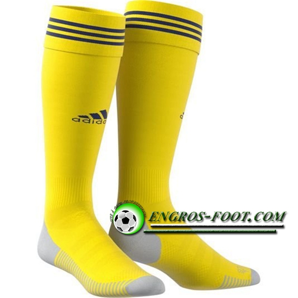 Engros-foot: Chaussettes Foot Suede Jaune Domicile 2018-2019 Thailande