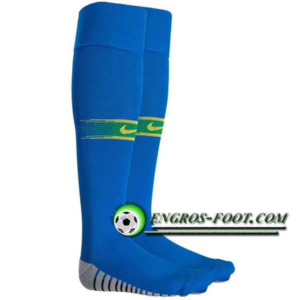 Engros-foot: Chaussettes Foot Bresil Bleu Exterieur 2018-2019 Thailande