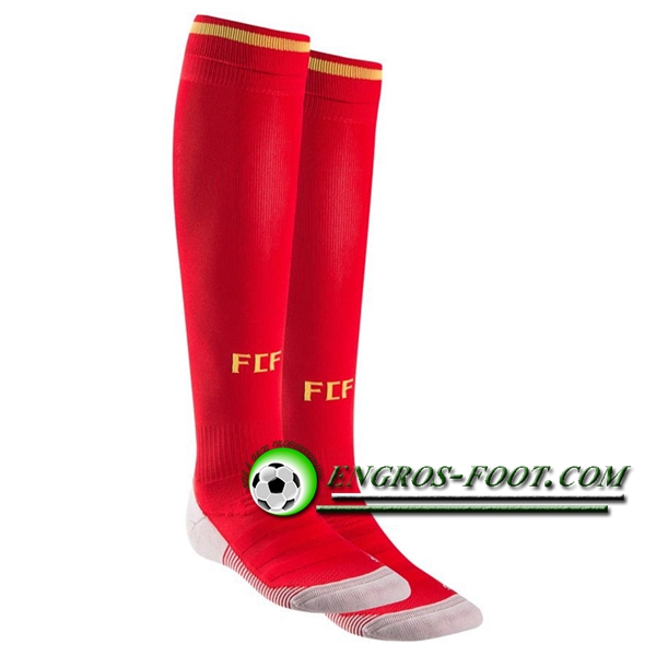 Engros-foot: Chaussettes Foot Colombie Rouge Domicile 2018-2019 Thailande