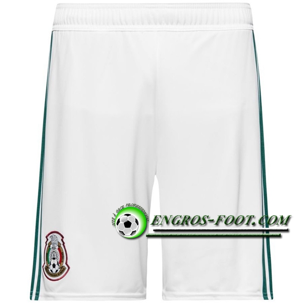 Engros-foot: Short Foot Mexique Blanc Domicile 2018-2019 Thailande