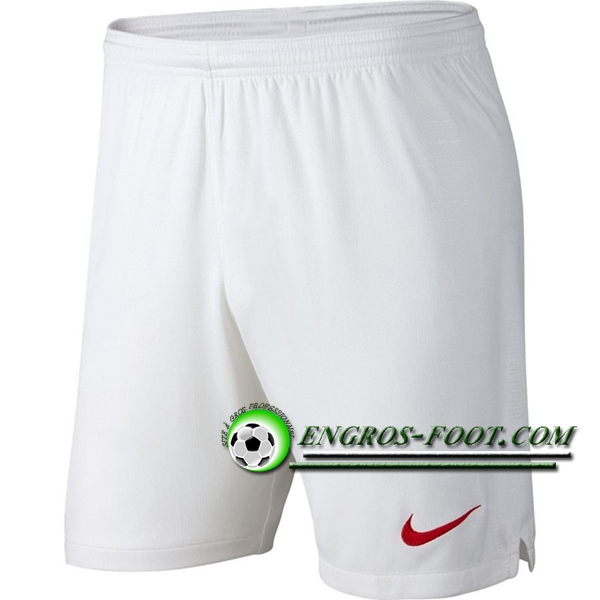 Engros-foot: Short Foot Portugal Blanc Exterieur 2018-2019 Thailande