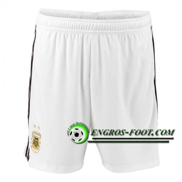 Engros-foot: Short Foot Argentine Blanc Exterieur 2018-2019 Thailande