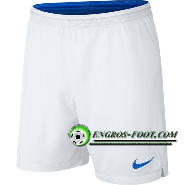 Engros-foot: Short Foot Bresil Blanc Exterieur 2018-2019 Thailande