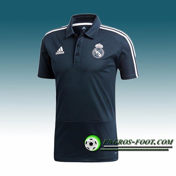 Engros-foot: Polo Foot Real Madrid Noir 2018-2019 Thailande