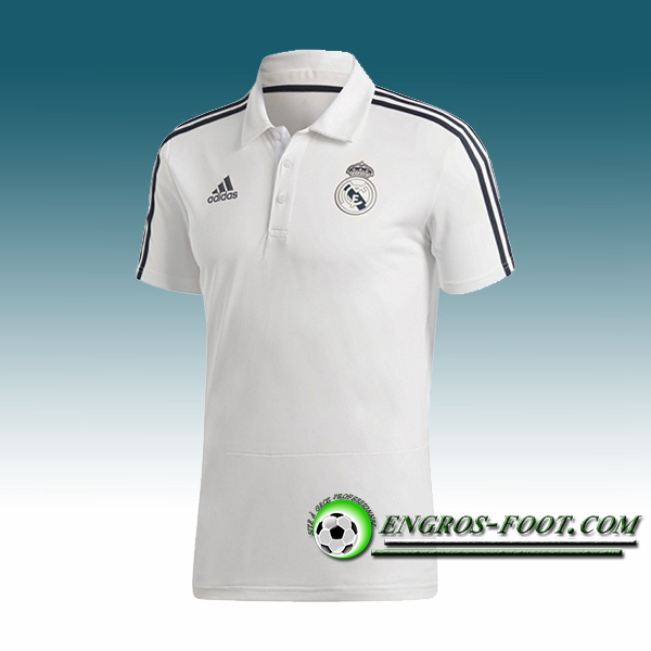 Engros-foot: Polo Foot Real Madrid Blanc 2018-2019 Thailande