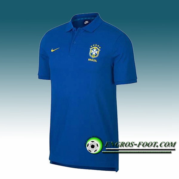 Engros-foot: Polo Foot Bresil Bleu 2018-2019 Thailande