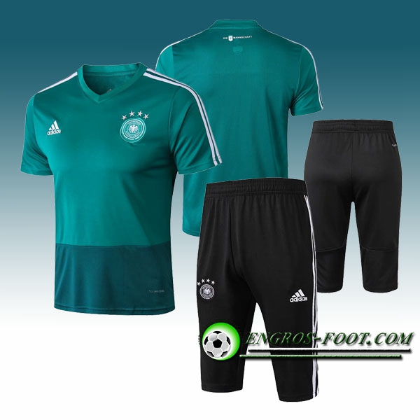 Engros-foot: Ensemble PRé MATCH Training Allemagne + Pantalon 3/4 Vert 2018-2019 Thailande