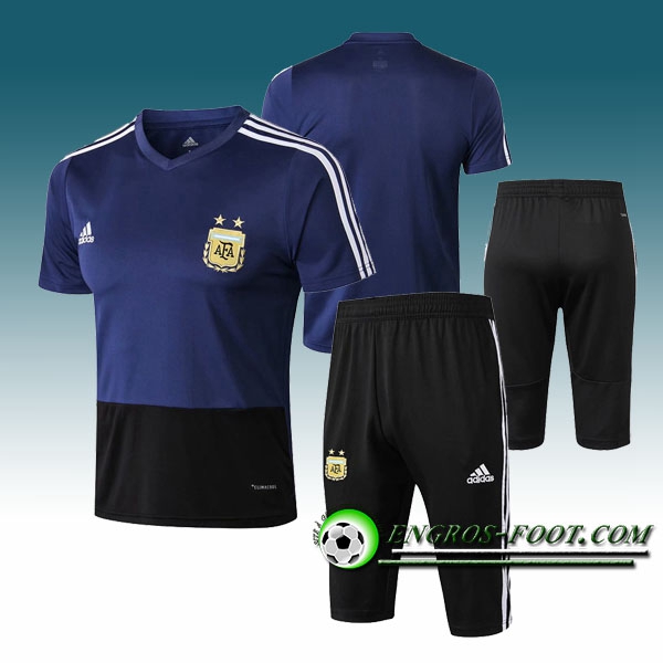 Engros-foot: Ensemble PRé MATCH Training Argentine + Pantalon 3/4 Bleu 2018-2019 Thailande