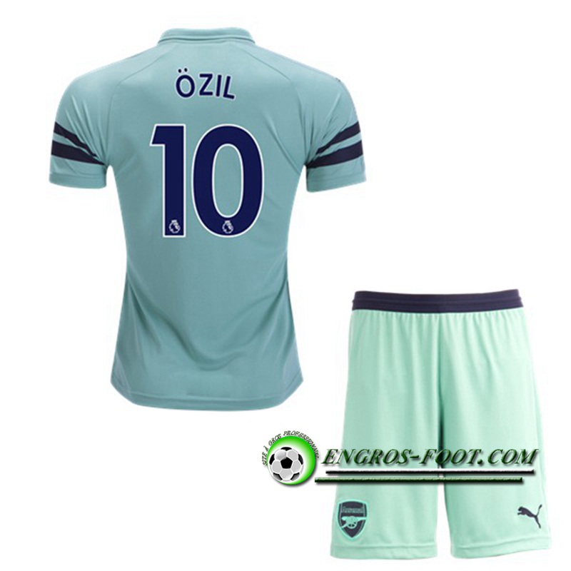 Engros-foot: Ensemble Maillot Foot Arsenal Enfants ?ZIL 10 Third 2018 2019 Vert Thailande