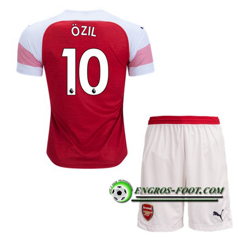 Engros-foot: Ensemble Maillot Foot Arsenal Enfants ?ZIL 10 Domicile 2018 2019 Rouge/Blanc Thailande