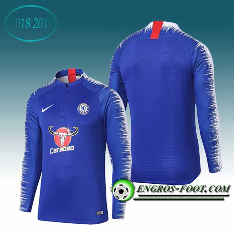 Engros-foot: Sweatshirt Training FC Chelsea Bleu 2018-2019 Thailande