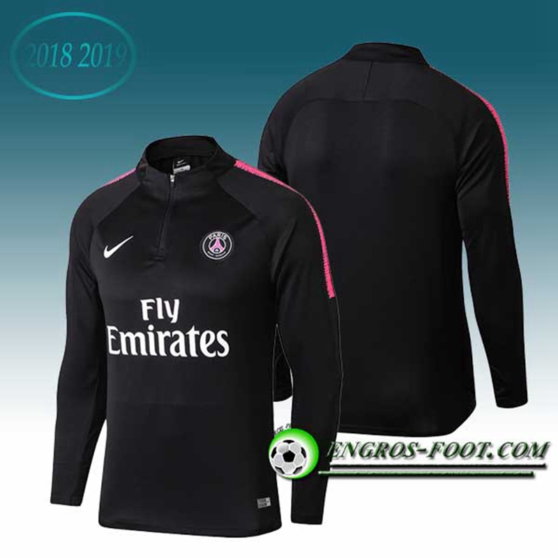 Engros-foot: Sweatshirt Training PSG Noir 2018-2019 Thailande