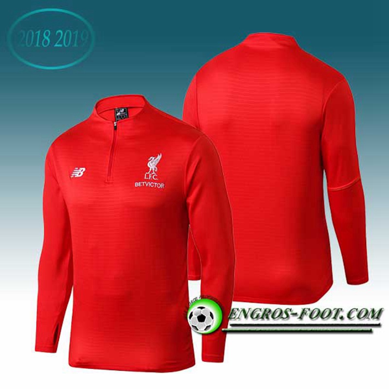 Engros-foot: Sweatshirt Training FC Liverpool Rouge 2018-2019 Thailande