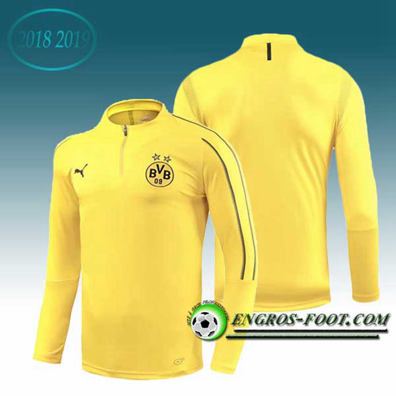 Engros-foot: Sweatshirt Training Dortmund BVB Jaune 2018-2019 Thailande