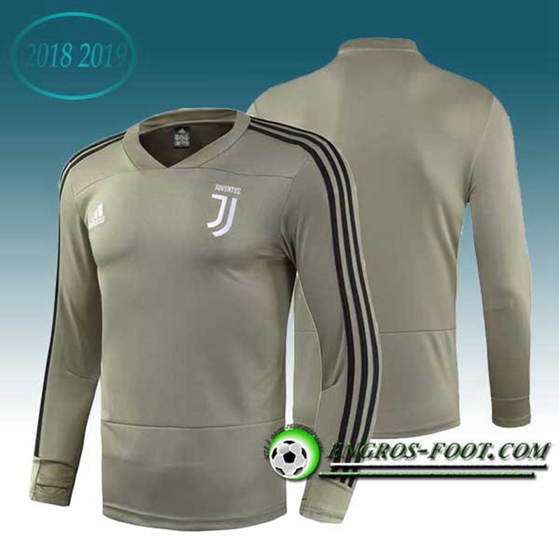 Engros-foot: Sweatshirt Training Juventus Jaune 2018-2019 Thailande