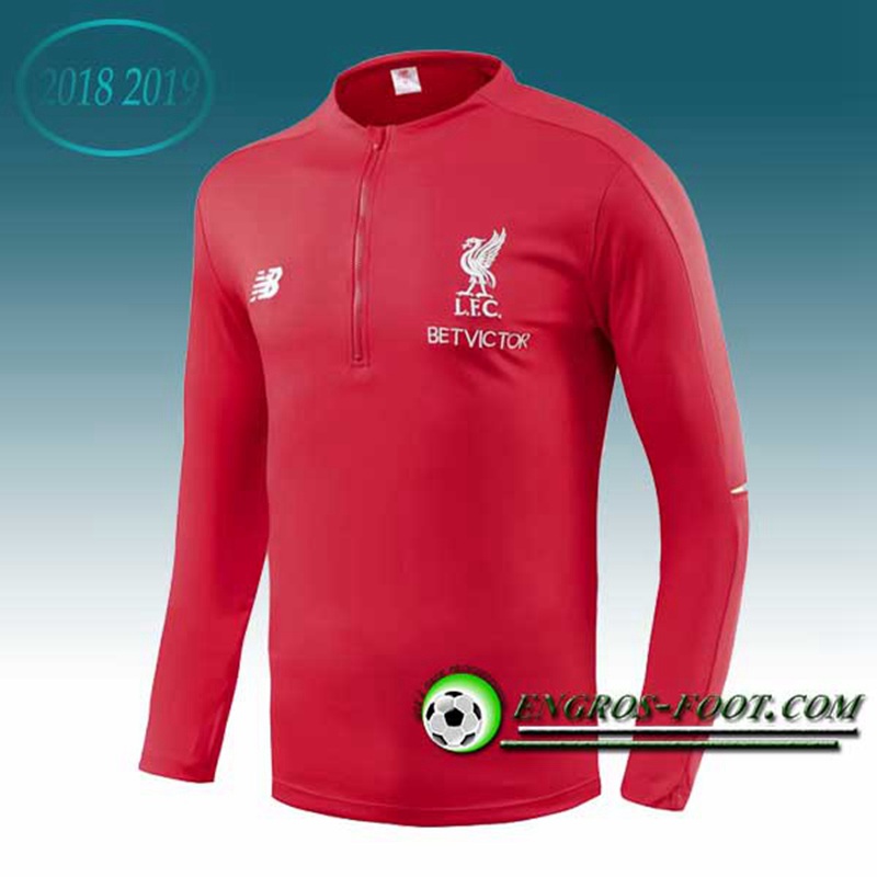 Engros-foot: Sweatshirt Training Liverpool Rouge 2018-2019 Thailande