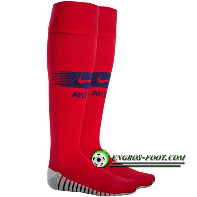 Engros-foot: Chaussettes De Foot Atletico Madrid Domicile 2018 2019 Thailande