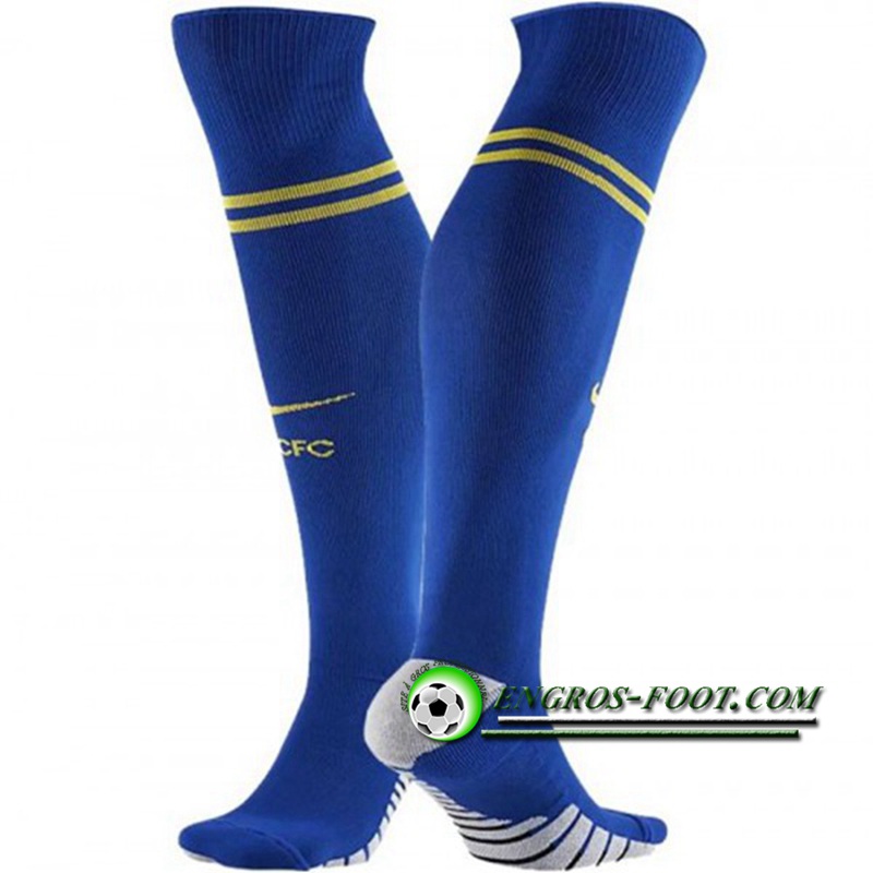 Engros-foot: Chaussettes De Foot FC Chelsea Domicile 2018 2019 Thailande