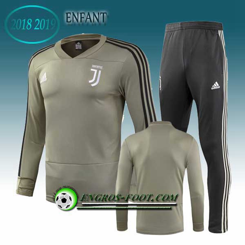 Engros-foot: Ensemble Survetement Foot Juventus Enfant Jaune 2018-2019 Thailande