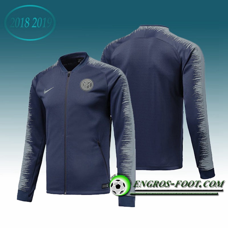 Engros-foot: Veste Foot Inter Milan Bleu/Gris 2018-2019 Thailande