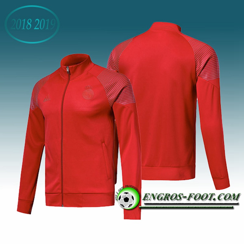 Engros-foot: Veste Foot Real Madrid Rouge 2018-2019 Thailande