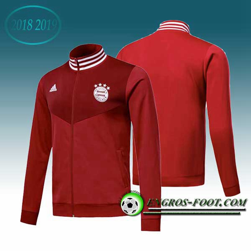 Engros-foot: Veste Foot Bayern Munich Rouge 2018-2019 Thailande