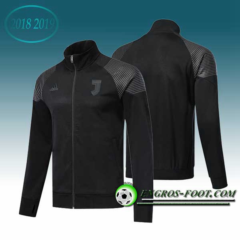 Engros-foot: Veste Foot Juventus Noir 2018-2019 Thailande