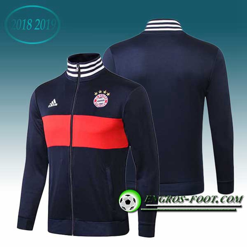 Engros-foot: Veste Foot Bayern Munich Bleu/Rouge 2018-2019 Thailande