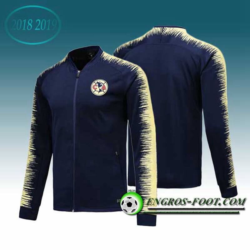 Engros-foot: Veste Foot Club America Bleu Fonce 2018-2019 Thailande