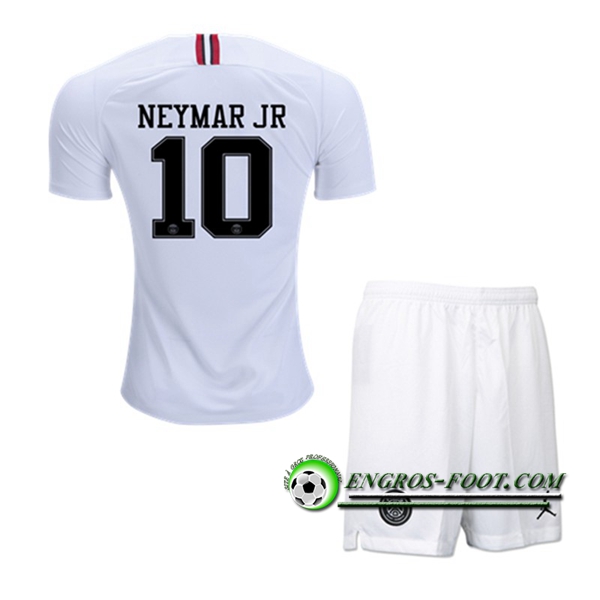 Engros-foot: Ensemble Maillot Foot PSG Enfants NEYMAR JR 10 Third 2018 2019 Noir Thailande