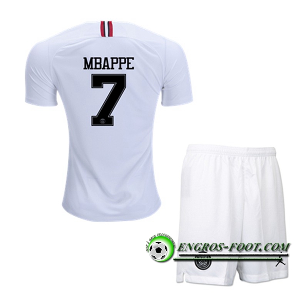 Engros-foot: Ensemble Maillot Foot PSG Enfants MBAPPE 7 Third 2018 2019 Noir Thailande