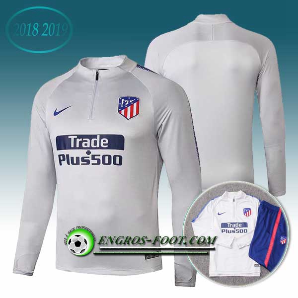 Engros-foot: Sweatshirt Training Atletico Madrid Gris 2018-2019 Thailande