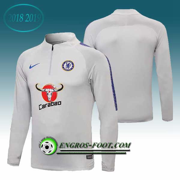 Engros-foot: Sweatshirt Training FC Chelsea Gris 2018-2019 Thailande